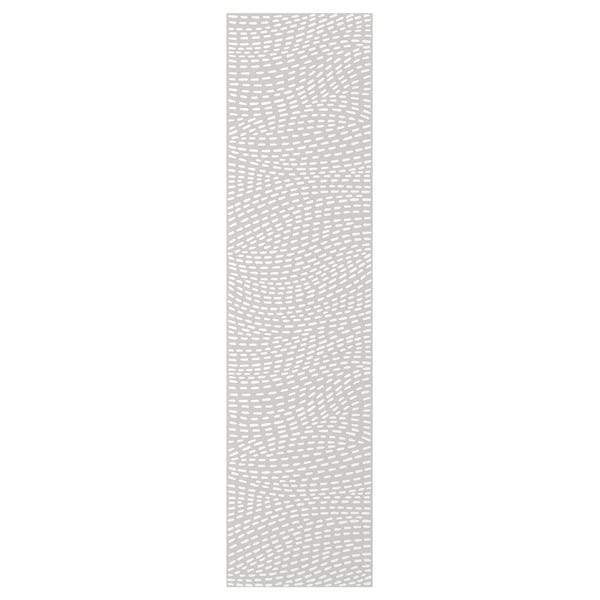 MISTUDDEN Dörr - grå/mönstrad 50x195 cm
