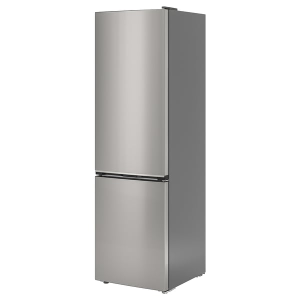 MÖLNÅS Kyl-/frysskåp - IKEA 700 fristående/rostfritt stålfärg 249/106 l