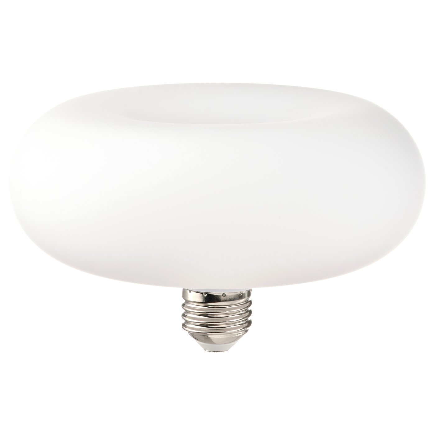 IKEA MOLNART LED ljuskälla E27 120 lumen, munkformad opalvit, 2400 K 150 mm