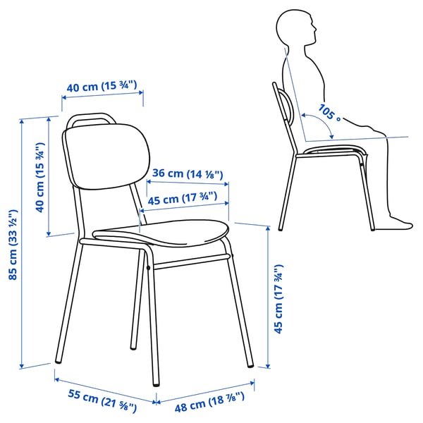 Illustration med mått för produkten: NÄMMARÖ.