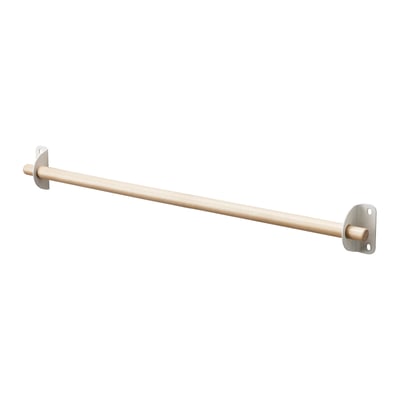 NEREBY träskena, silverfärgade metallfästen, väggmonterad, minimalistisk design.