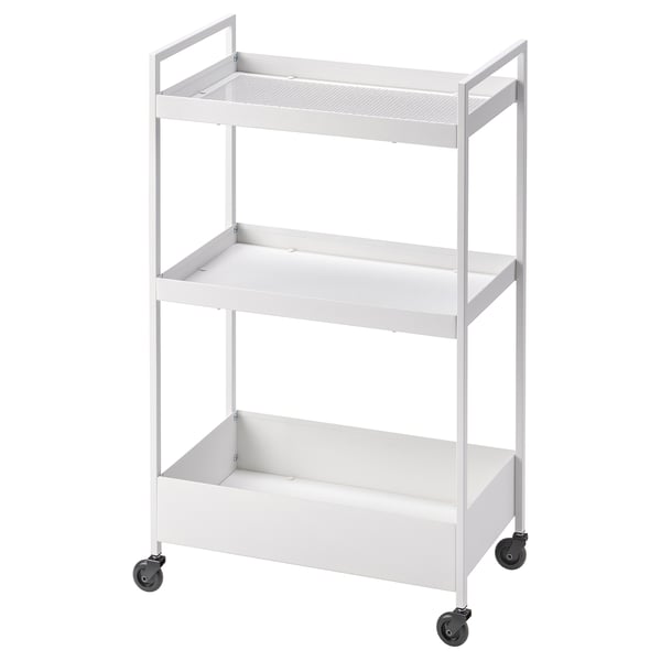 NISSAFORS Rullvagn - vit 50.5x30x83 cm