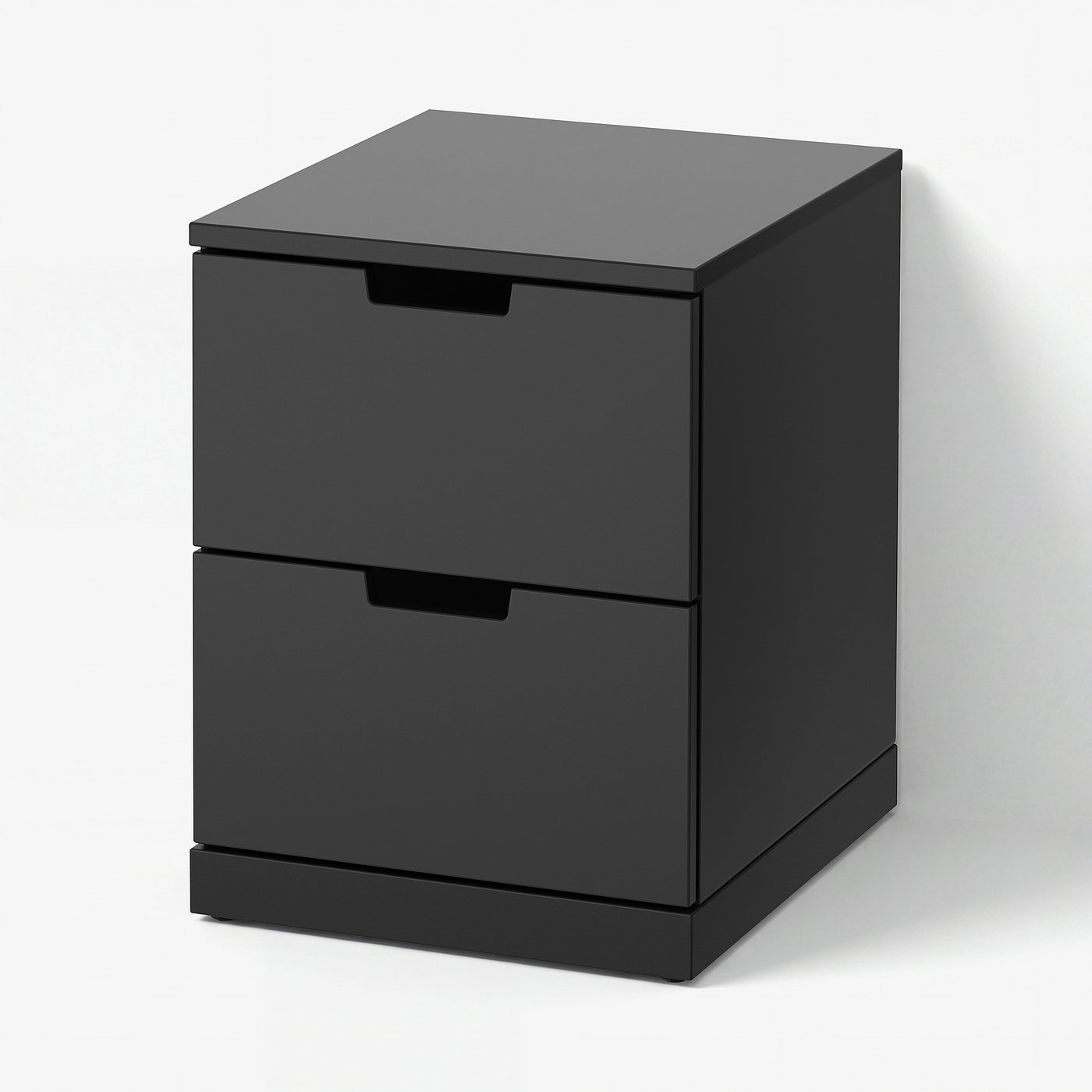 NORDLI Byrå med 2 lådor, antracit, 40x54 cm