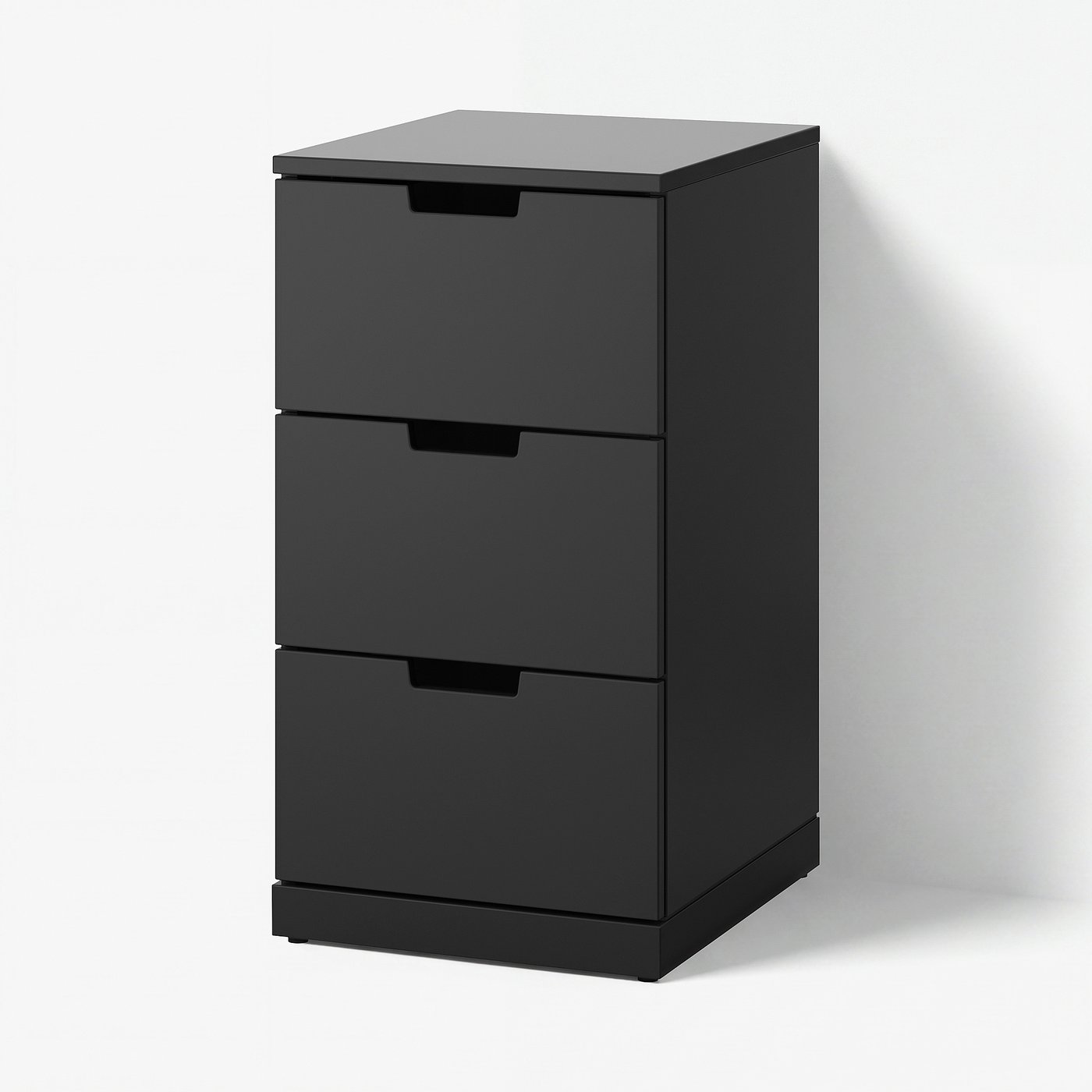 NORDLI Byrå med 3 lådor, antracit, 40x76 cm