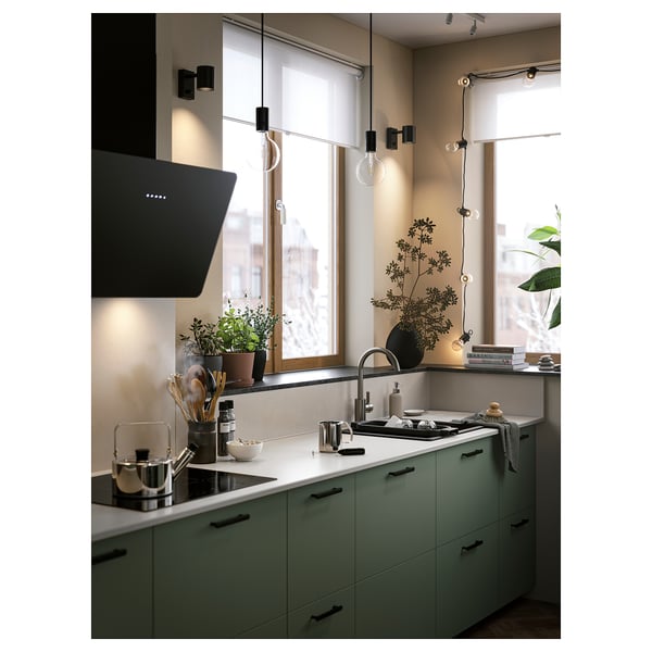 NYDALA Handtag, svart, 154 mm