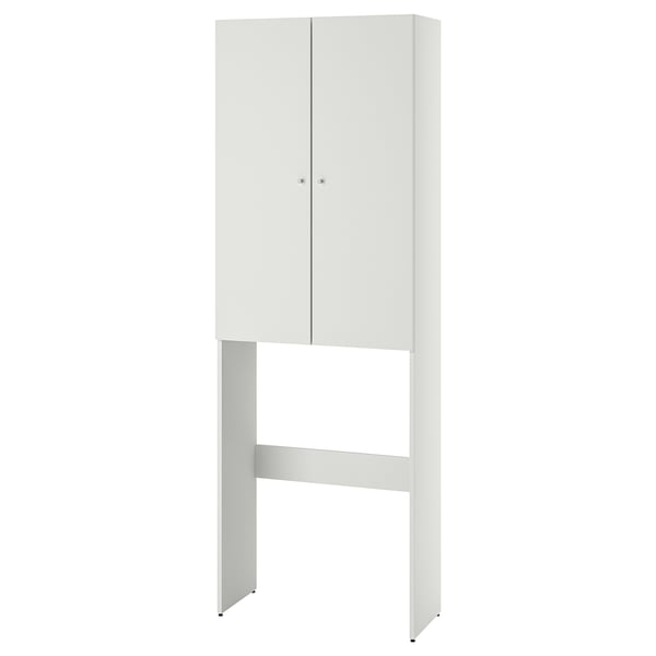 NYSJÖN Skåp för tvättmaskin - vit 65x190 cm