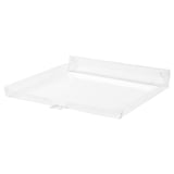 Ett NYTTIG golvskydd i genomskinlig plast för diskmaskin. Den är transparent, rektangulär med rundade hörn och tillverkad av PET- och polypropenplast.