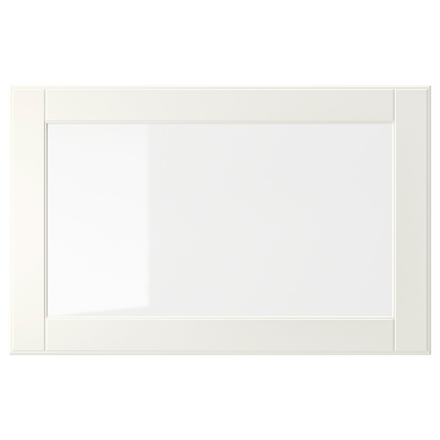 OSTVIK Vitrindörr - vit/klarglas 60x38 cm