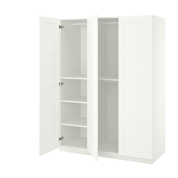 PAX / BERGSBO Garderobskombination - vit/vit 150x60x201 cm