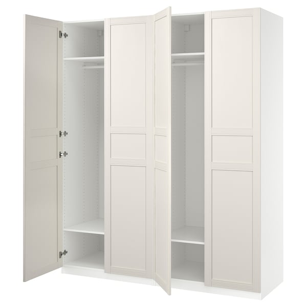 PAX / FLISBERGET Garderob - vit/vit 200x60x236 cm