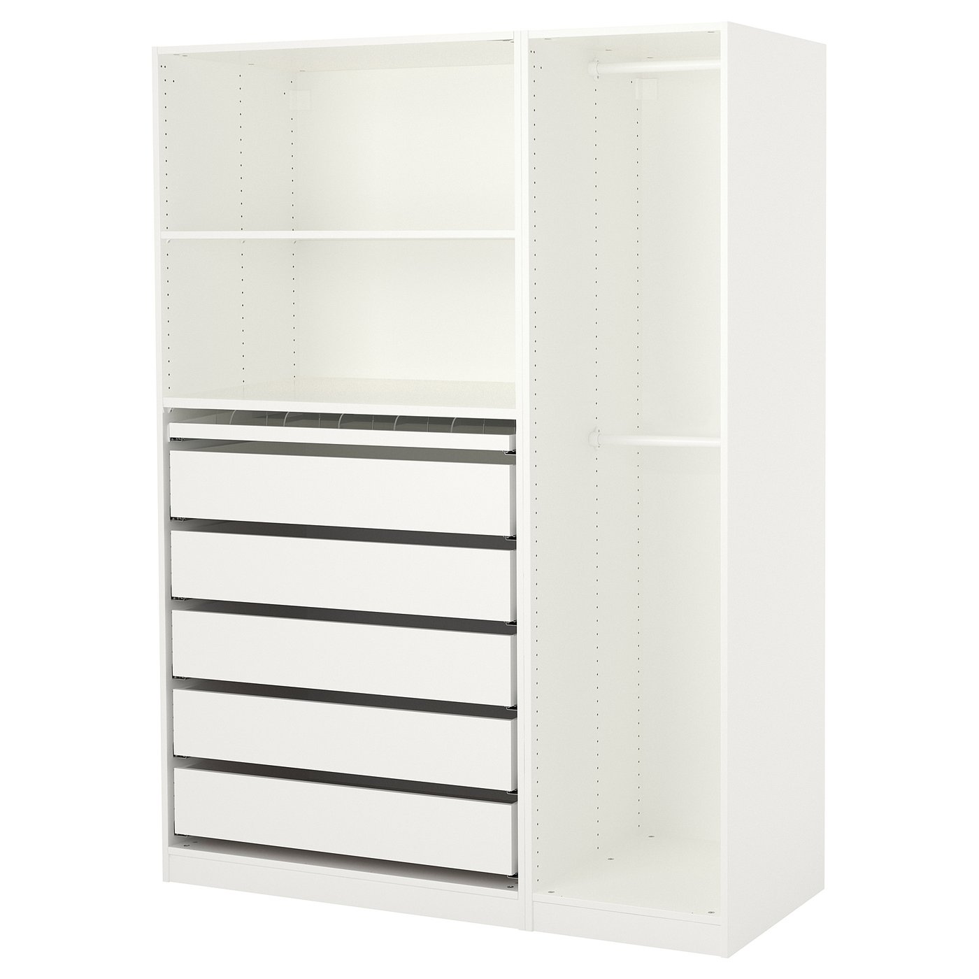 IKEA PAX garderob, vit, 150x58x201 cm