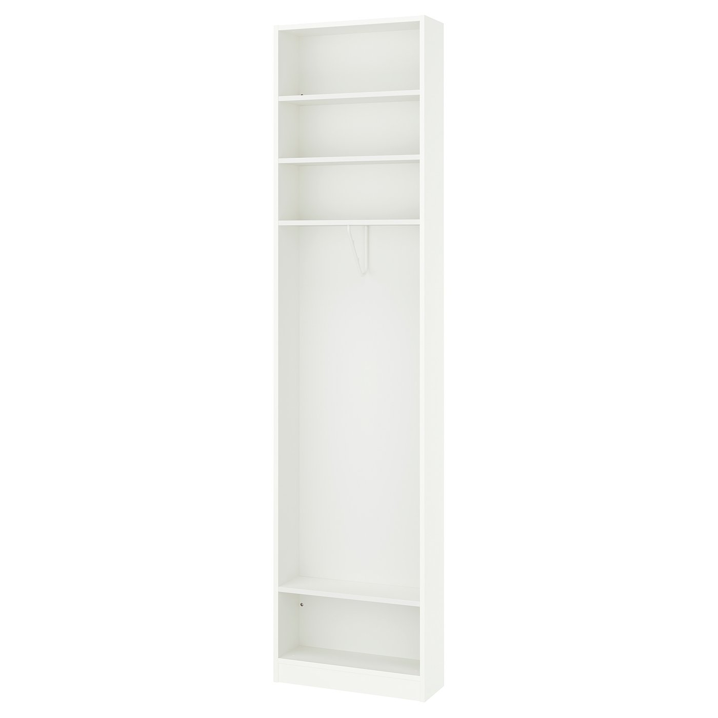 IKEA PAX påbyggnadsdel ändsektion, vit, 58x20x236 cm