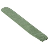 Grönt PEPPRIG dammvipplock i mikrofiber, långsträckt oval form, blandning av återvunnen polyester.