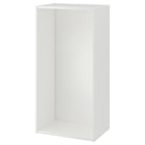 Vit ikea PLATSA förvaringsmöbel, rektangulär, minimalistisk design för platsbesparande.