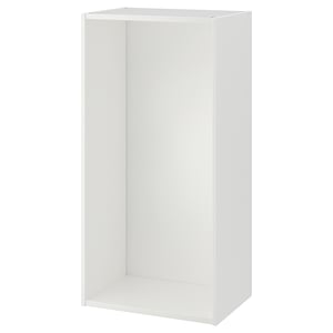 Vit ikea PLATSA förvaringsmöbel, rektangulär, minimalistisk design för platsbesparande.