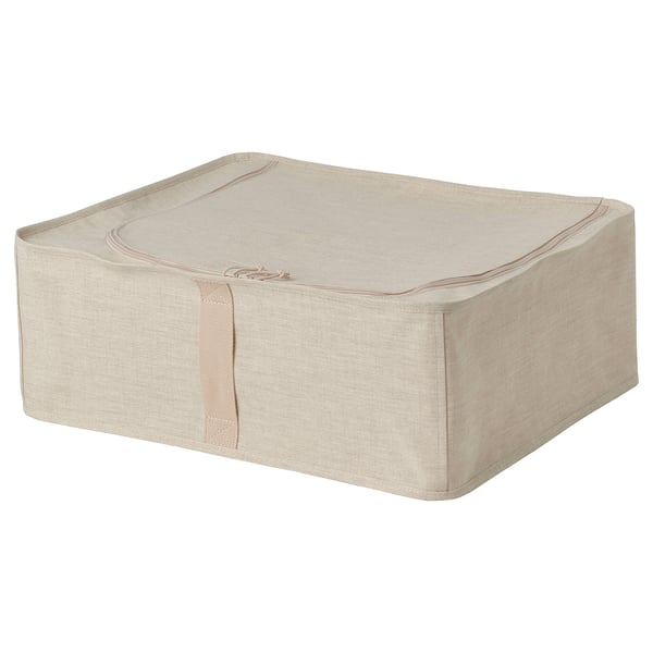 PURRPINGLA Förvaringsväska - textil/beige 43x53x19 cm