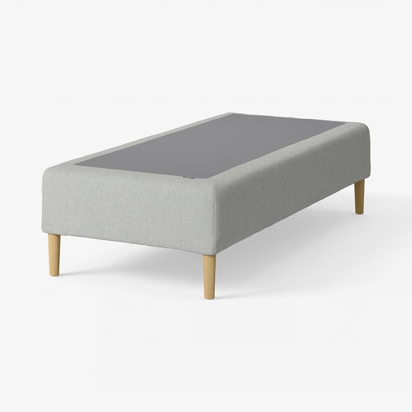 RENFJÄLLET Resårbotten med pocketresårkärna, inkl ben medium fast/Tibbleby beige/grå, 105x200 cm