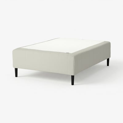 RISHÖJDEN Resårbtn m pocketresårkärna 7 zoner, inkl ben medium fast/Knisa ljusbeige, 120x200 cm