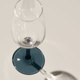 RÖDRÄKA Champagneglas, blågrå/klarglas, 25 cl