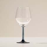 RÖDRÄKA Vinglas, blågrå/klarglas, 50 cl