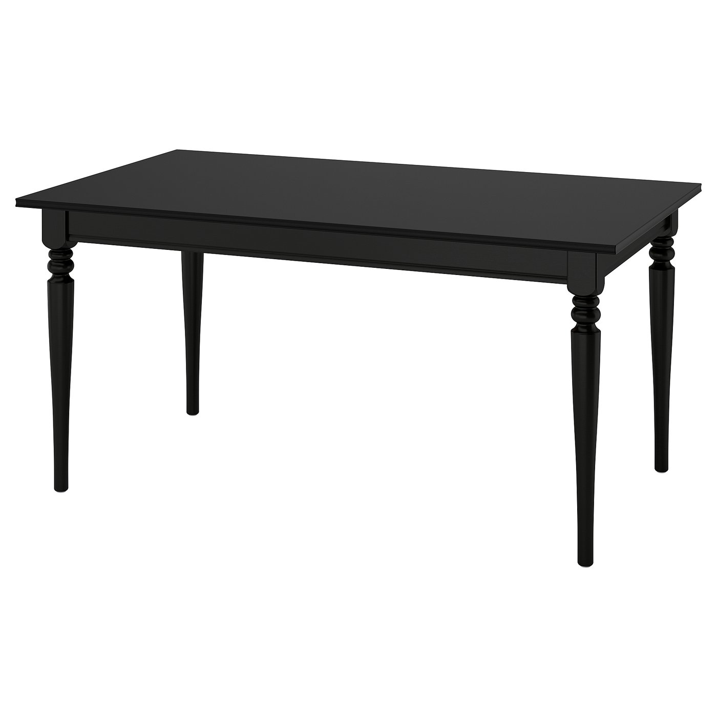 IKEA ROSENTORP utdragbart bord, svart, 155/215x87 cm