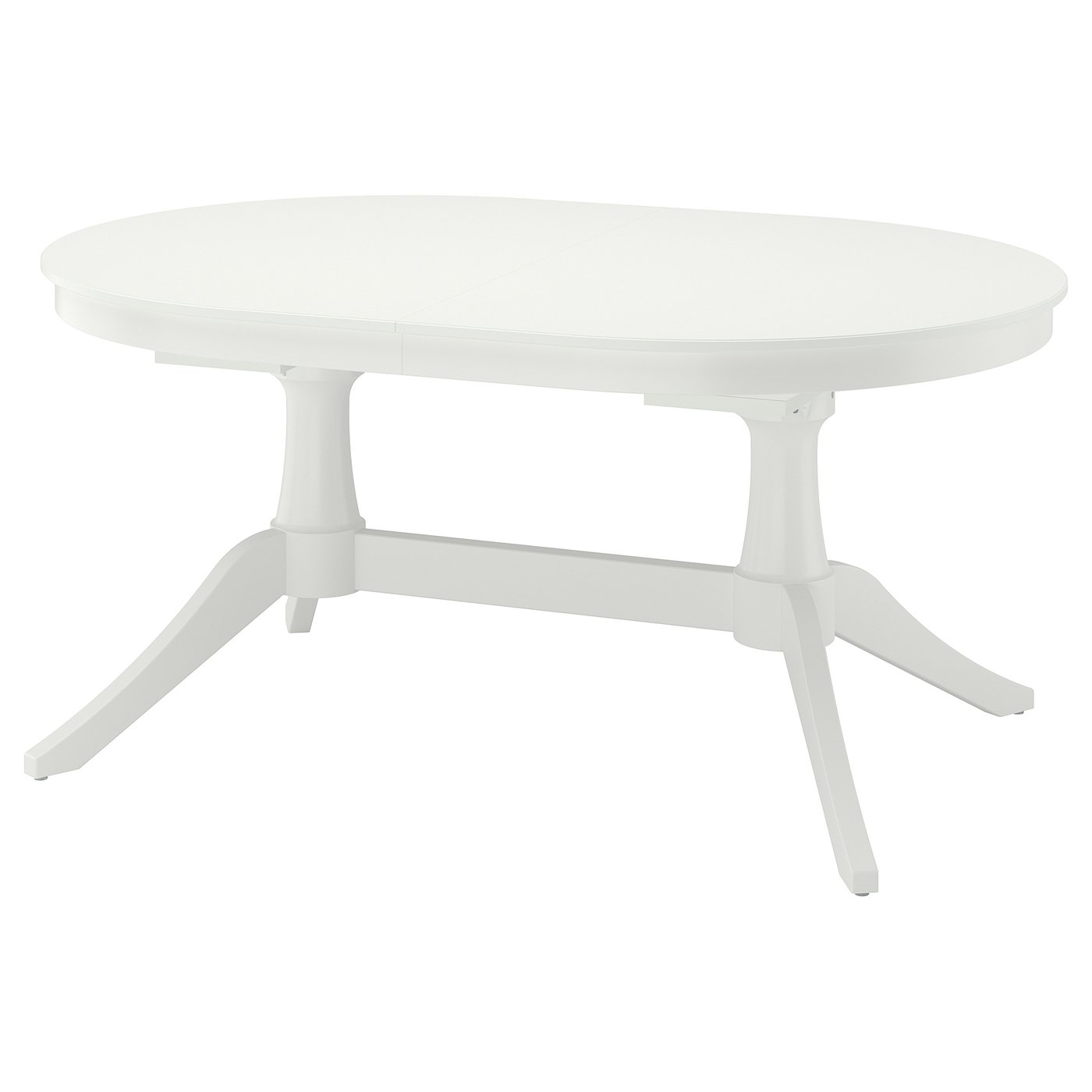 IKEA ROSENTORP utdragbart bord, vit, 160/215x110 cm
