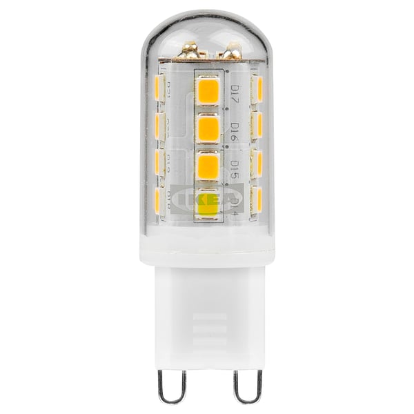 RYET LED-lampa - varmvit, cylinderform, tvåpolig bas, polykarbonat.