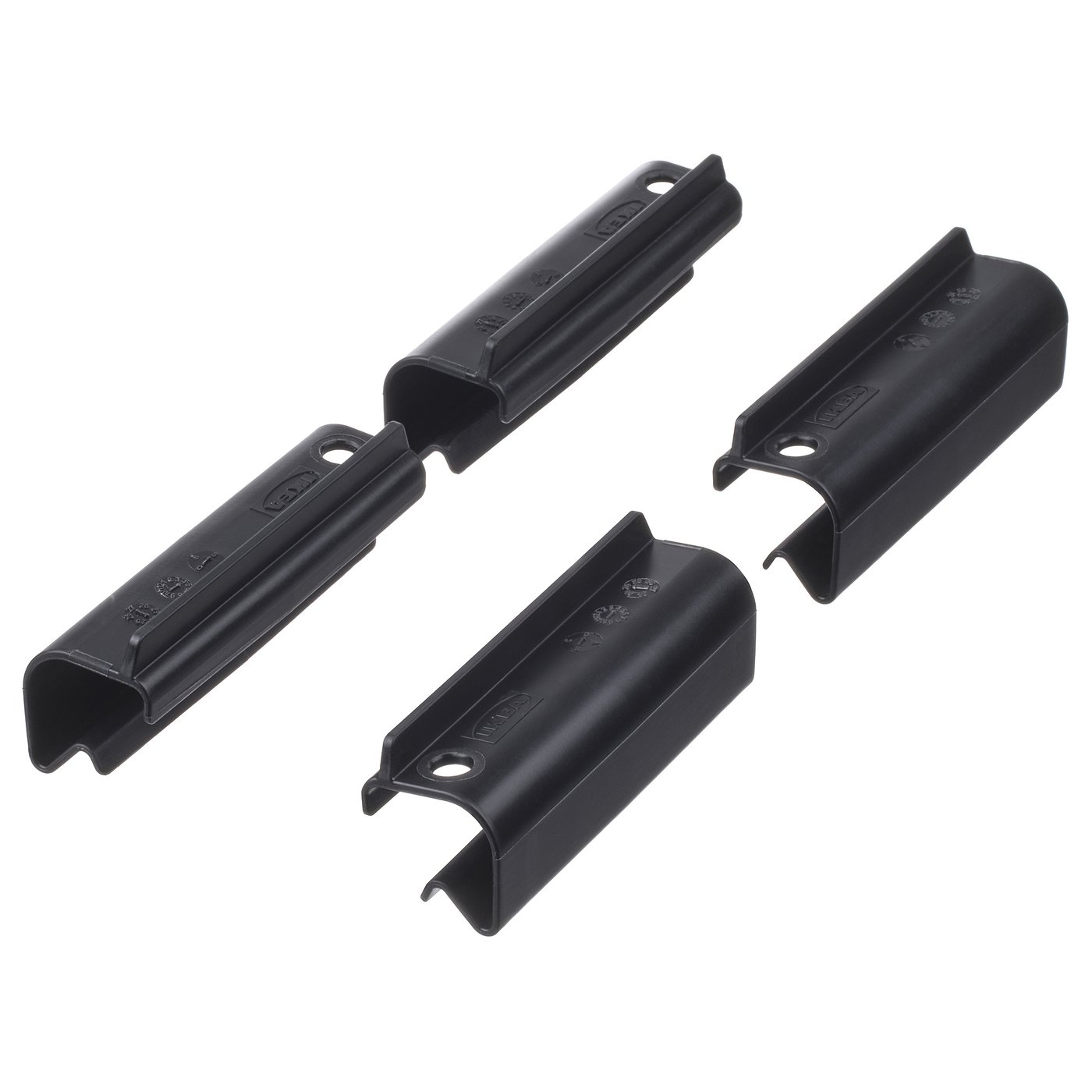 IKEA SAMLA låsclips för låda 45/65 l, svart