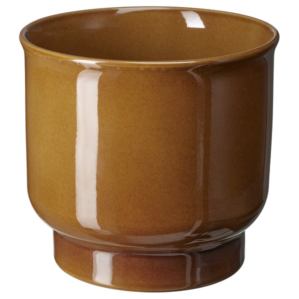 SAMMETSSYREN Kruka, inom-/utomhus/gulbrun, 19 cm