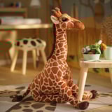 SANDLÖPARE Mjukleksak, giraff/brun, 70 cm