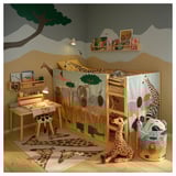 SANDLÖPARE Mjukleksak, giraff/brun, 70 cm