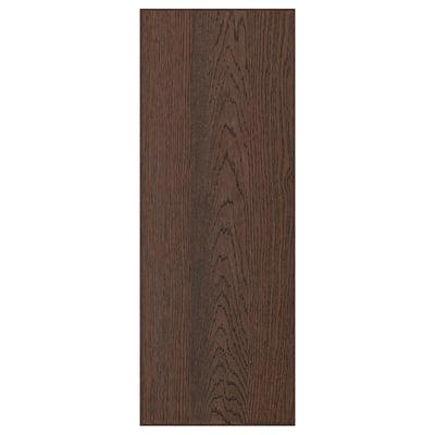 SINARP lådpanel i mörk träådring, rektangulär, ekfanér, elegant konturer.