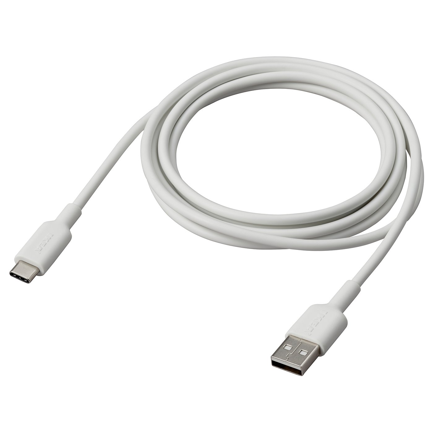 IKEA SITTBRUNN USB-A till USB-C, vit, 2 m