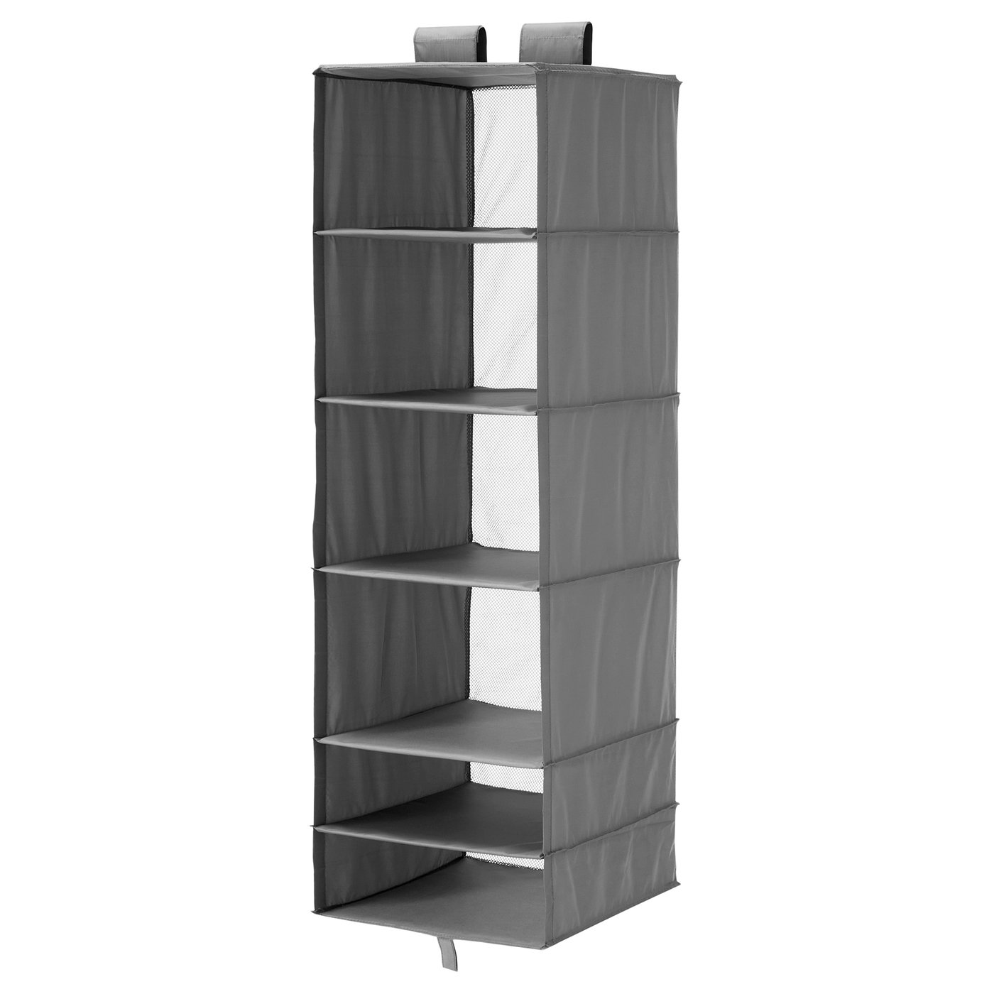 SKUBB förvaring med 6 fack, mörkgrå, 35x45x125 cm - IKEA