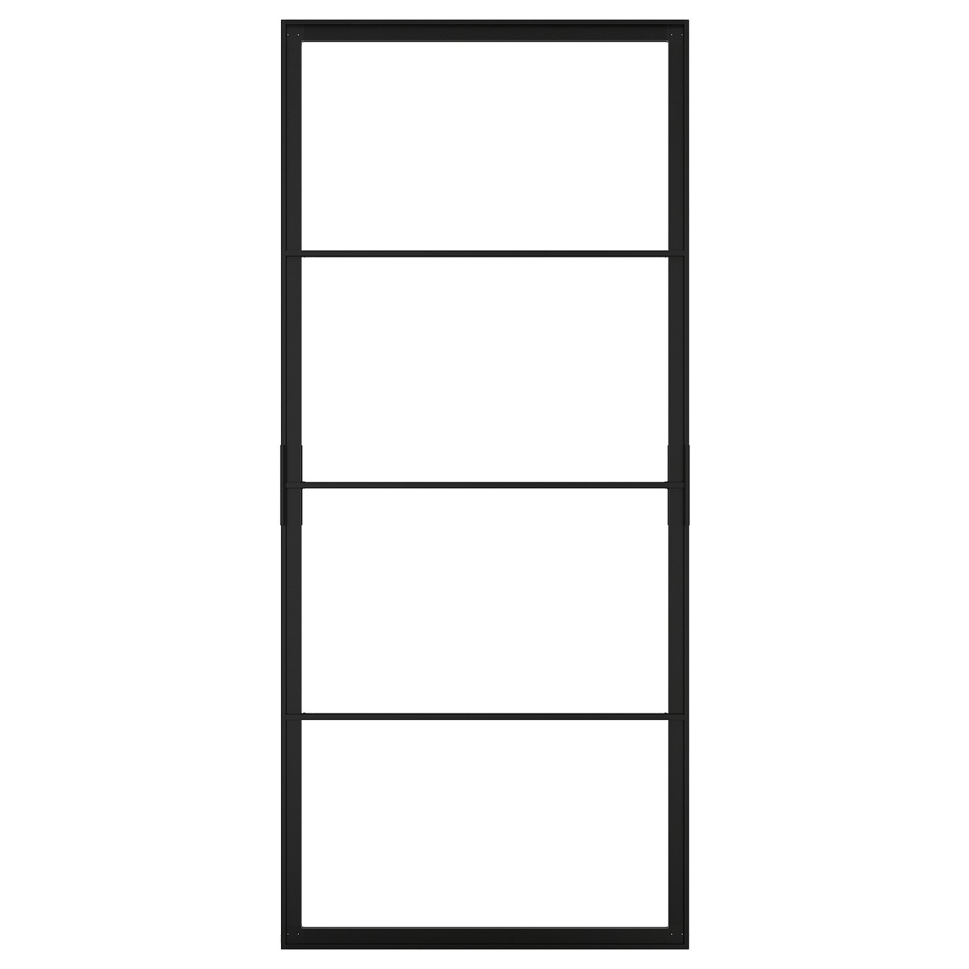 IKEA SKYTTA ram till skjutdörr, svart, 102x231 cm