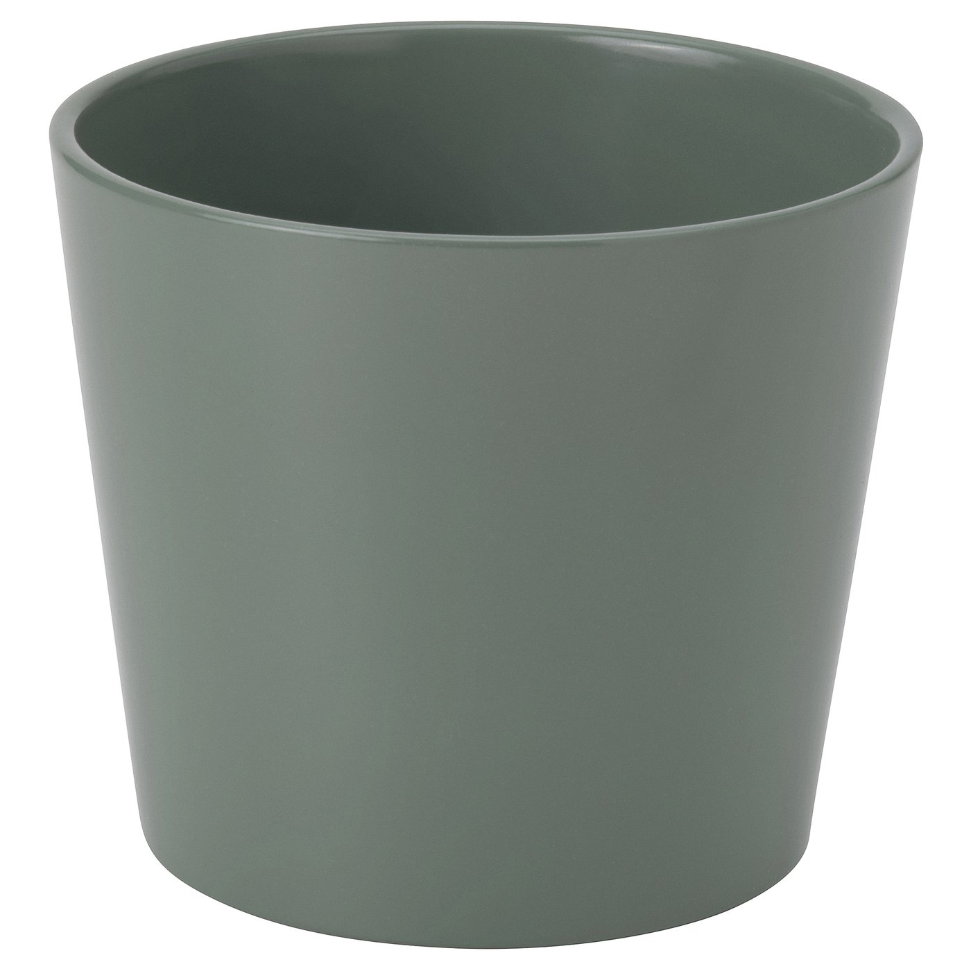IKEA SOJABÖNA kruka, grå/grön, 12 cm