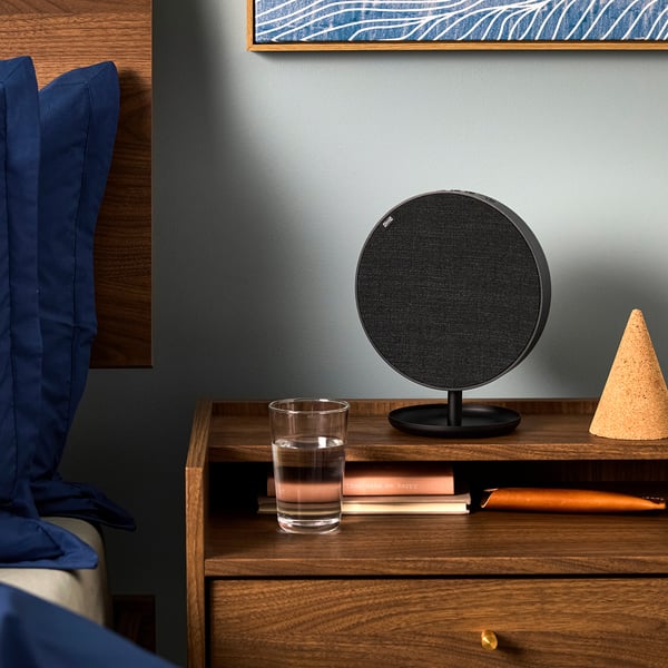 SOLSKYDD Bärbar Bluetooth-högtalare, svart, 19 cm
