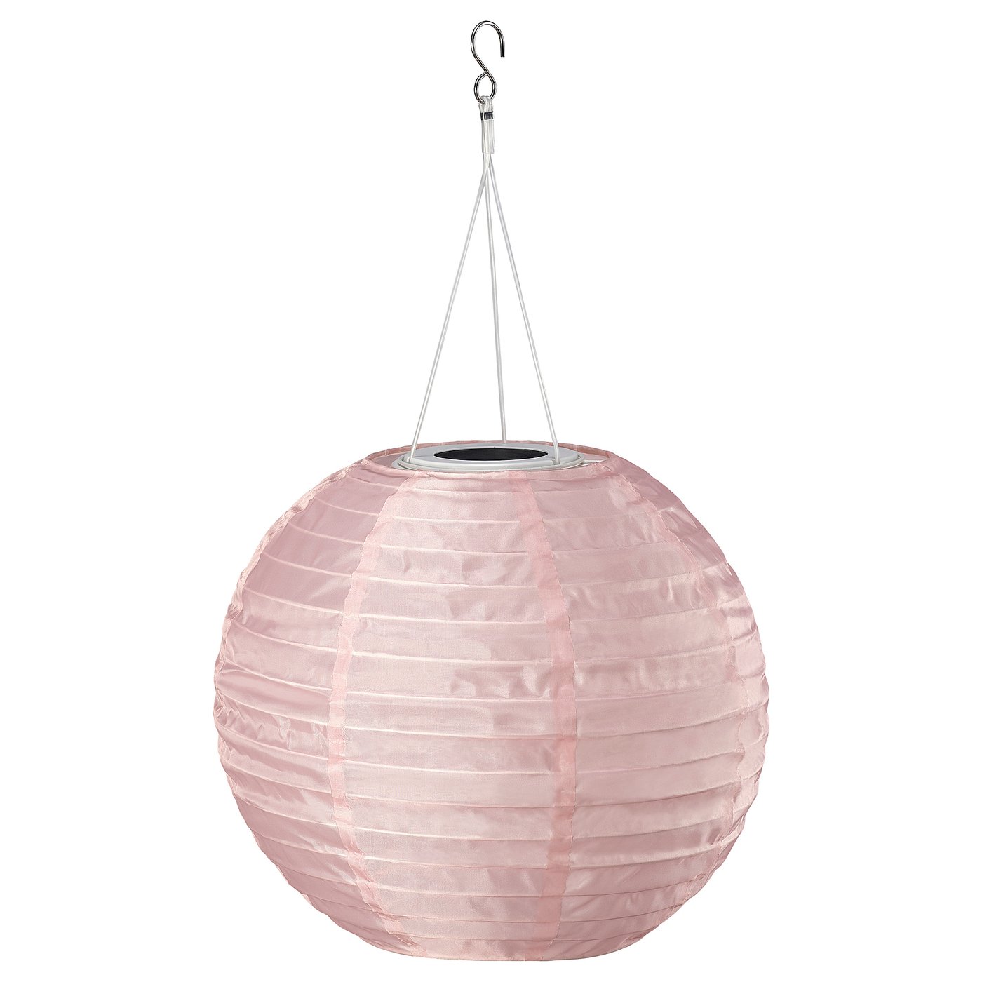 IKEA SOLVINDEN LED solcellsdriven taklampa, utomhus klot/rosa, 30 cm