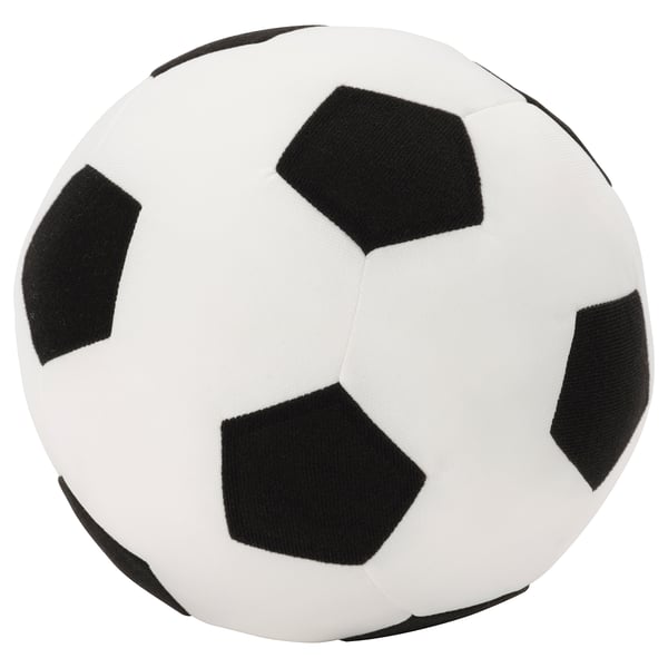 SPARKA Mjukleksak - fotboll/svart