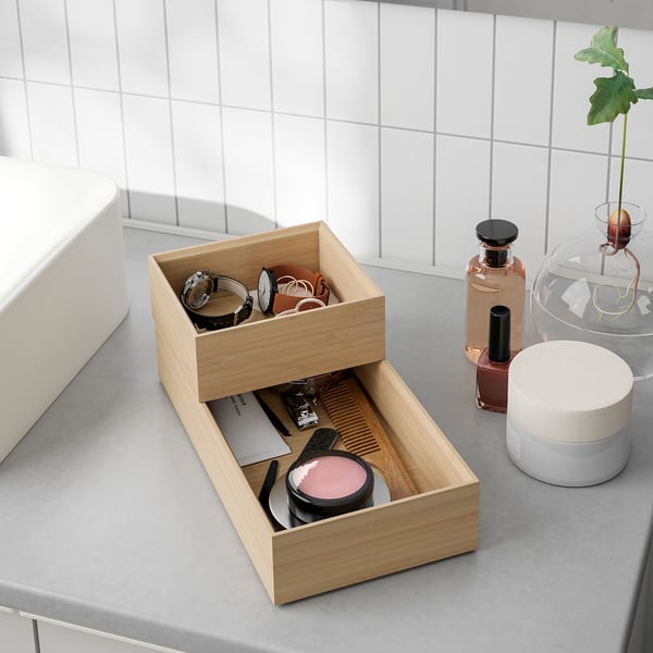STEGESUND Box, set om 2, ljus bambu