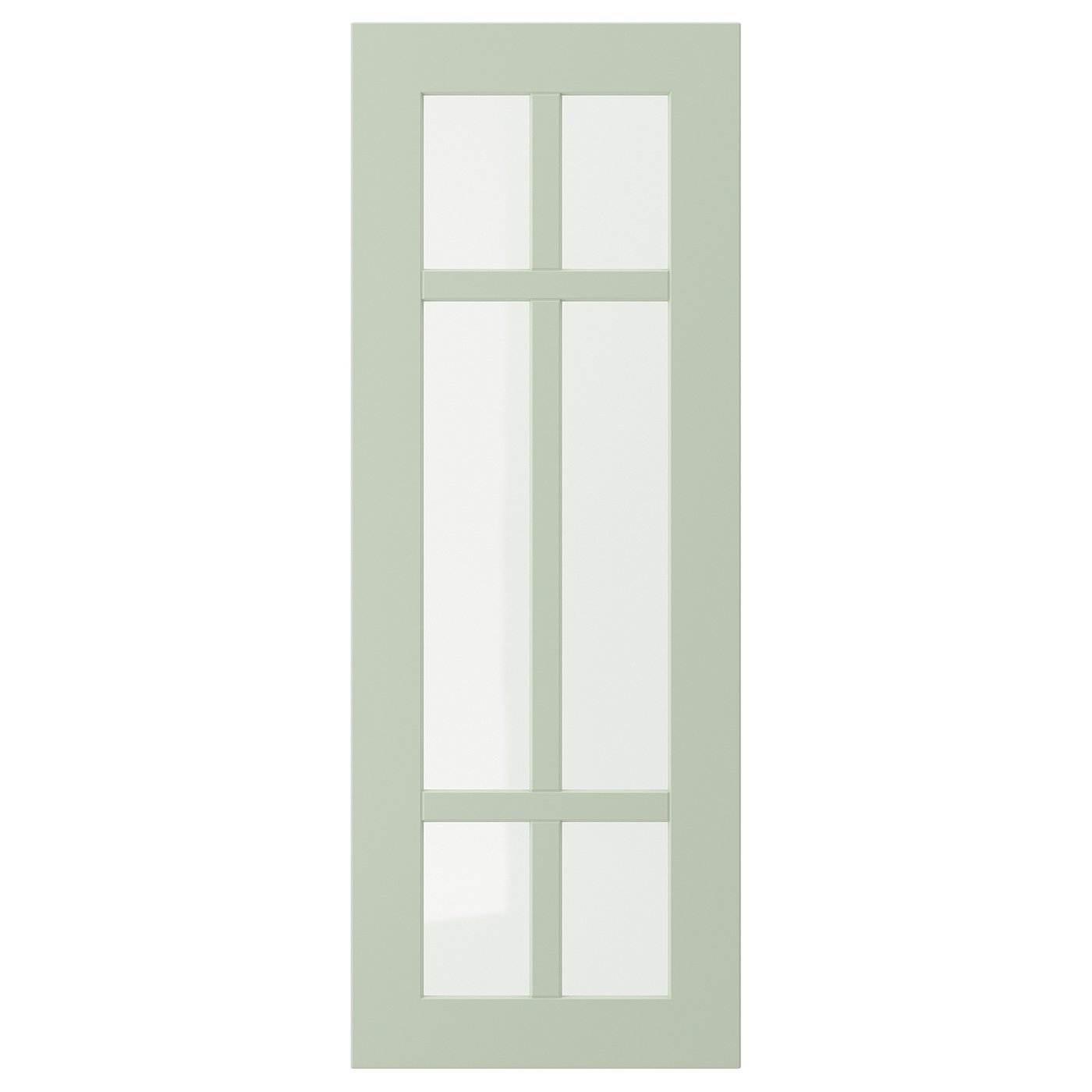 IKEA STENSUND vitrindörr, ljusgrön, 30x80 cm