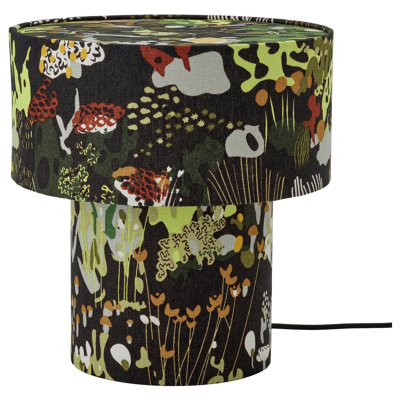 IKEA STOCKHOLM 2025 bordslampa, svart flerfärgad/textil, 35 cm