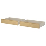 STORKLINTA Sänglåda, set om 2, ekmönstrad, 200 cm