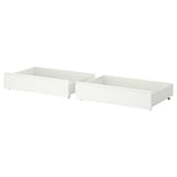 STORKLINTA Sänglåda, set om 2, vit, 200 cm