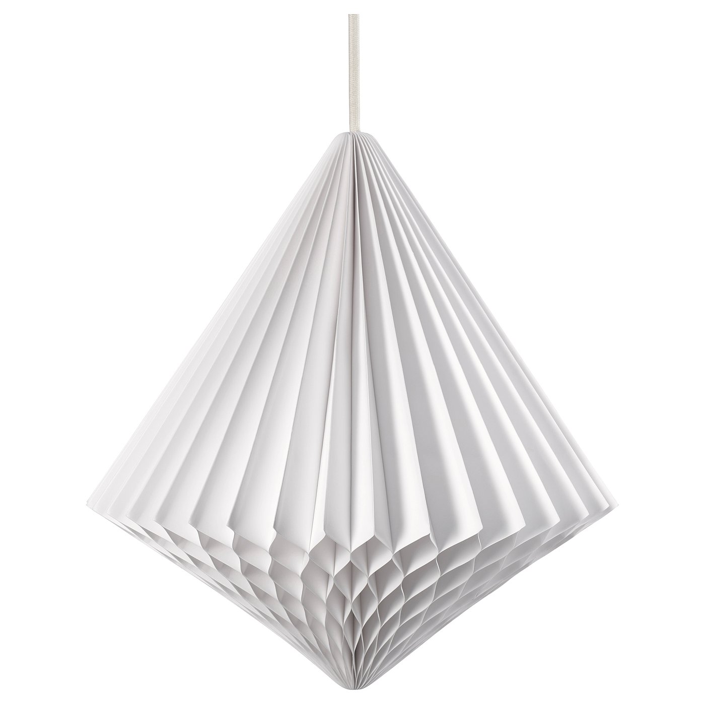 IKEA STRÅLA lampskärm, diamantformad vit, 32 cm