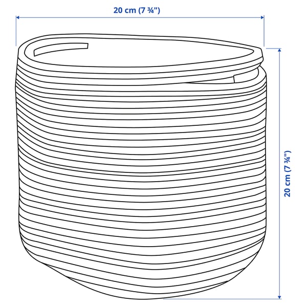 Illustration med mått för produkten: STRANDSKATA.