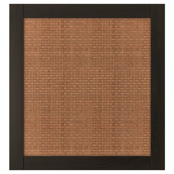 STUDSVIKEN Dörr - mörkbrun/poppelväv 60x64 cm