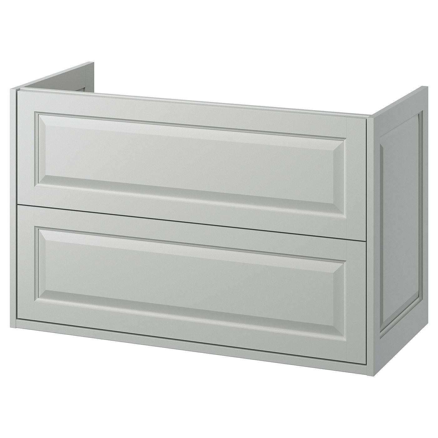 IKEA TÄNNFORSEN kommod med lådor, ljusgrå, 100x48x63 cm