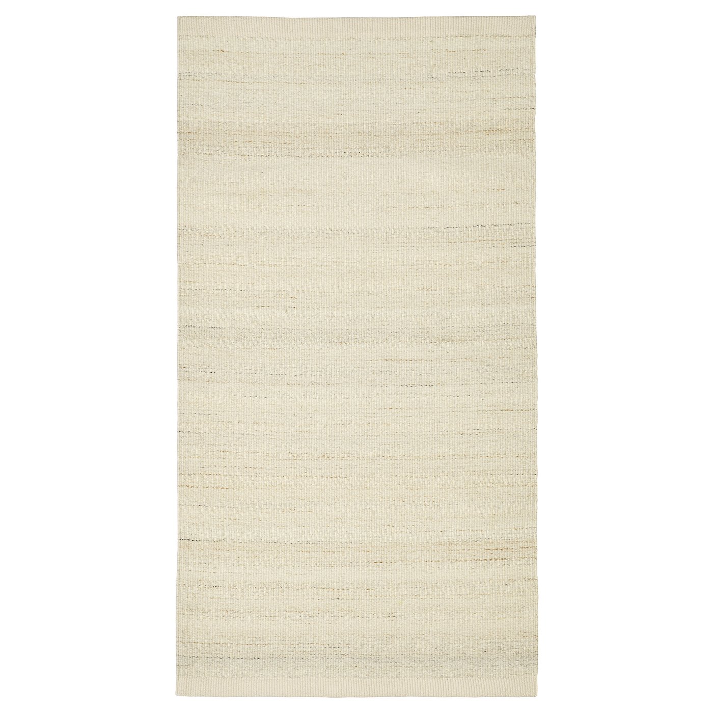 IKEA TIDTABELL matta, slätvävd, beige, 80x150 cm