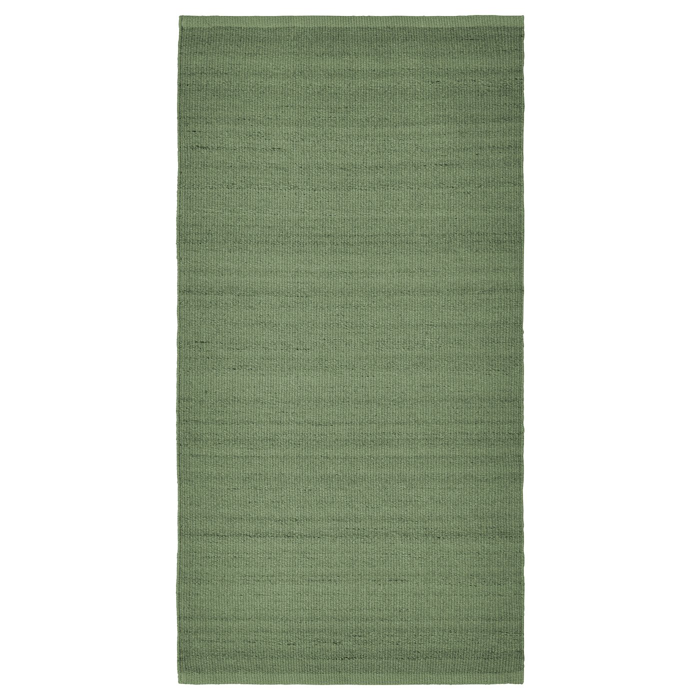 IKEA TIDTABELL matta, slätvävd, grön, 80x150 cm